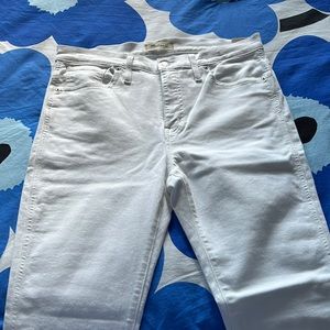 NWT Madewell white 10” high-rise skinny jeans